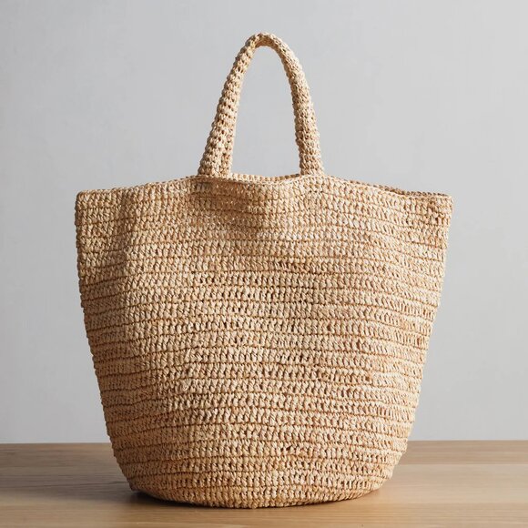 Jenni Kayne Handbags - Jenni Kayne Woven Raffia Tote in Natural